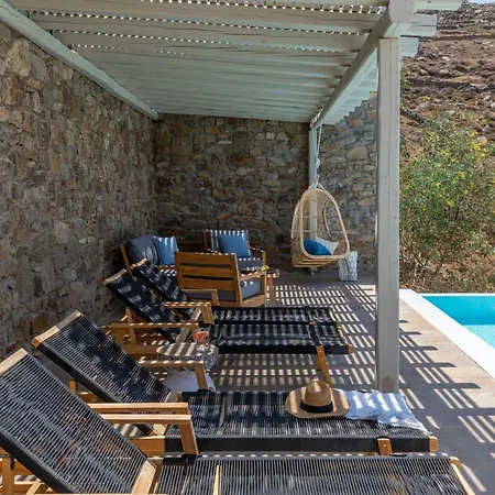 New Twin In Mykonos Pool & Stunning Views Feriehus *