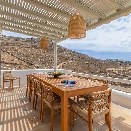 New Twin In Mykonos Pool & Stunning Views Feriehus