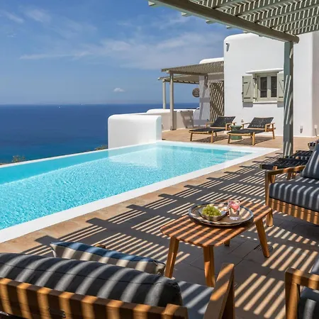 New Twin In Mykonos Pool & Stunning Views Feriehus Fanari (Mykonos)