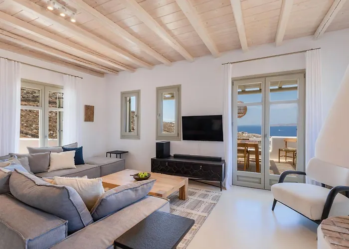 New Twin In Mykonos Pool & Stunning Views Φανάρι